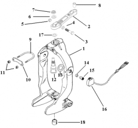 Mercruiser Upper Swivel Shaft 8M2010473