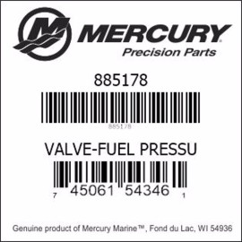 Mercruiser Fuel pressure Valve 885178