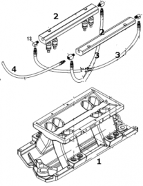 Mercruiser Fuel Rail 861085T