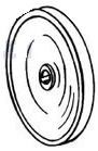 Jabsco 6 1/2" diameter Pulley "A" belt 18753-0006