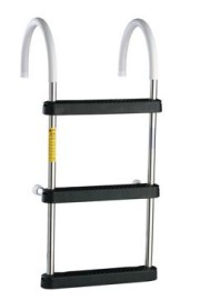 Garelick 4 Step Hook Over Gunwale Ladder 06141