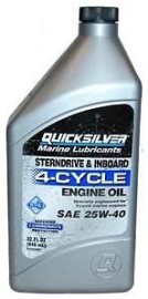 Mercruiser Engine Oil (quarts) 25W-40 92-8M0078619