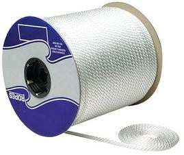 250 ft Spool 1/2" White Solid Braid Nylon Rope