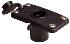 Scotty Downriggers Flush Mount Locking Rod Holder (244LBK)