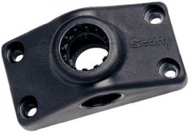 Scotty Downriggers Flush Mount Rod Holder (241BK)